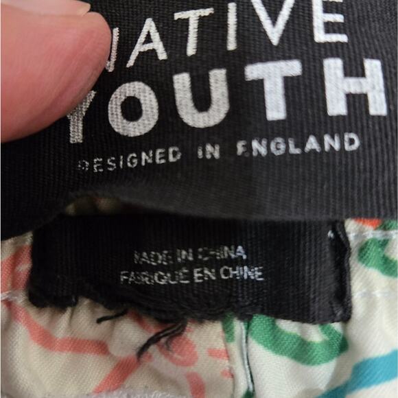 NATIVE YOUTH Mens Tropical Print Shorts - Multicolor - Picture 8 of 14